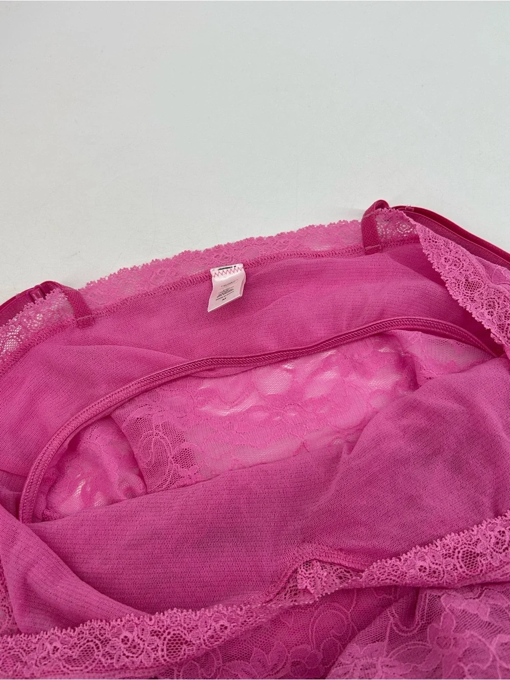 Victoria’s Secret Angels Vtg Y2K Mesh Lace Strappy Sleep Cami Tank READ - Picture 9 of 9